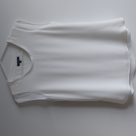 RW&CO Basic Silky Crepe Cap Sleeve Blouse - Picture 3 of 6